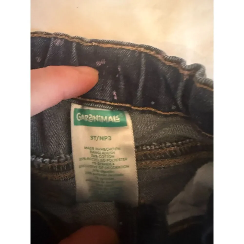 Bundle of 2 Toddler Girls Jean Shorts Size 3T EUC